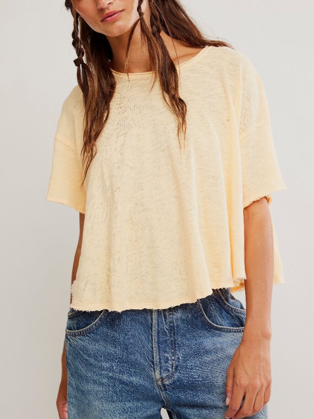 🆕 FREE PEOPLE We The Free Elsie Swing Tee / Spark Light
